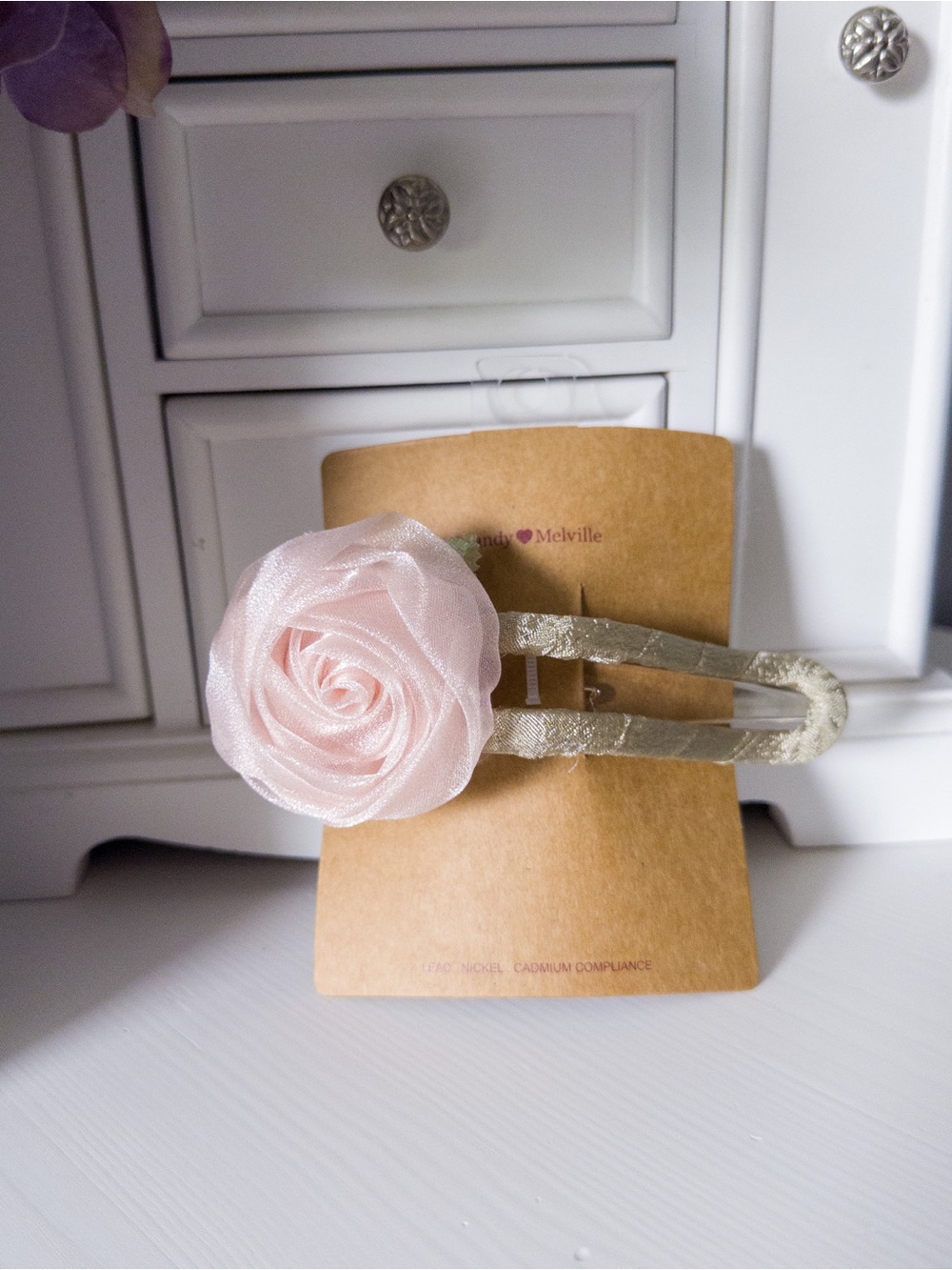 Brandy Melville Rose Hair Clip